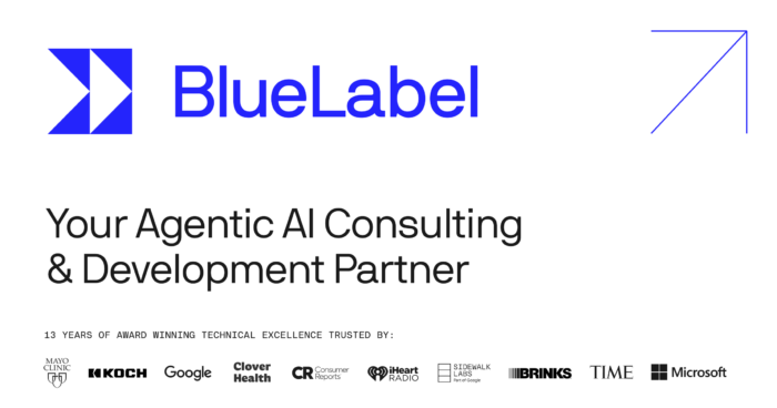 BlueLabel agentic AI consulting partner trusted by Mayo Clinic, Google, Microsoft, and Brinks over 13 years